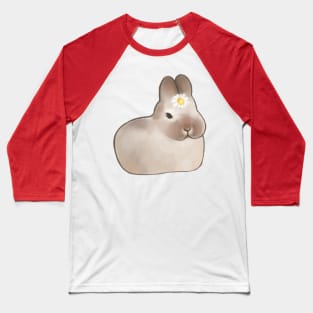 brown bunny rabbit with a daisy on its head Baseball T-Shirt